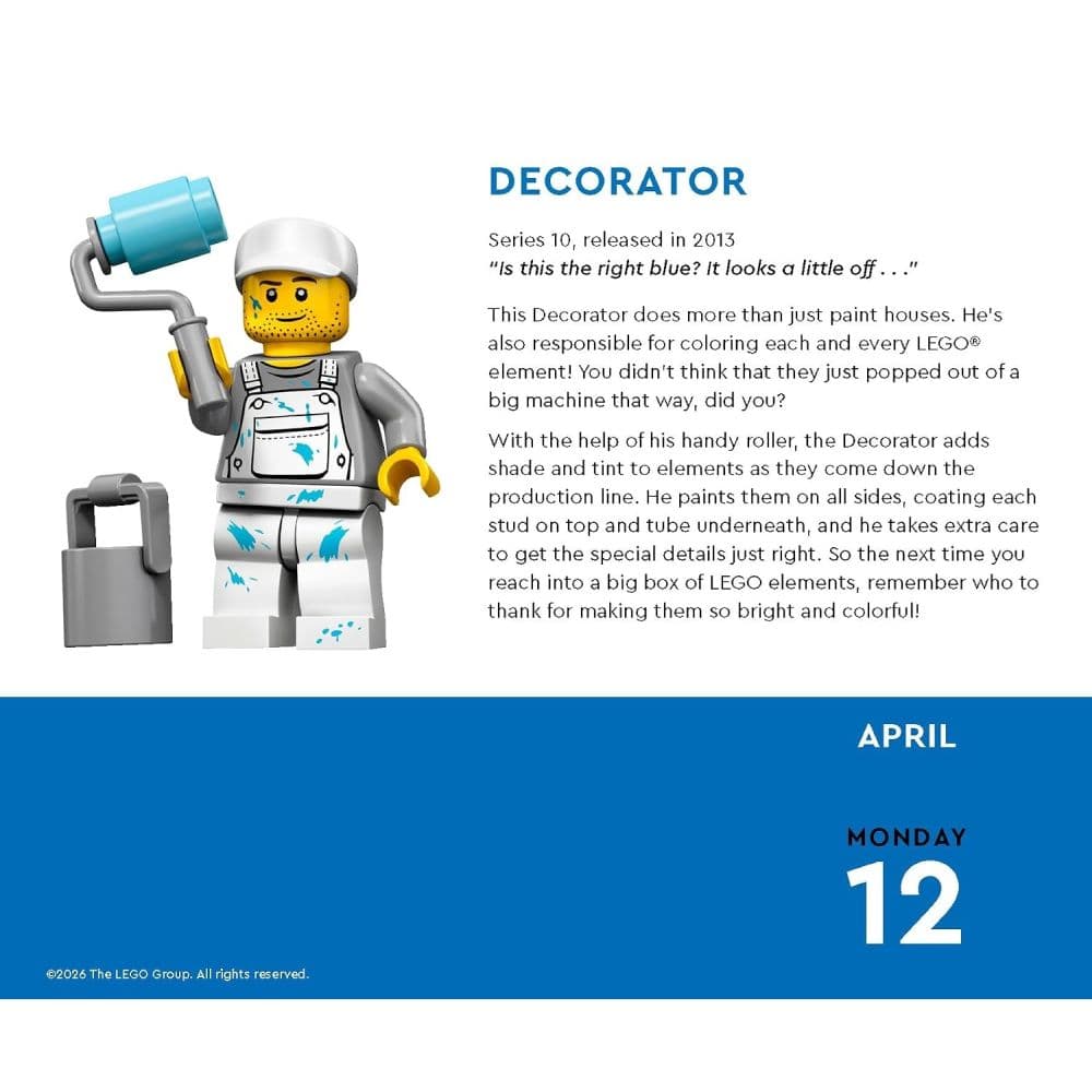 LEGO Mini Figure a Day 2027 Desk Calendar Fifth Alternate Image