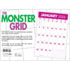 image Monster Grid 2024 Wall Calendar Alternate Image 1