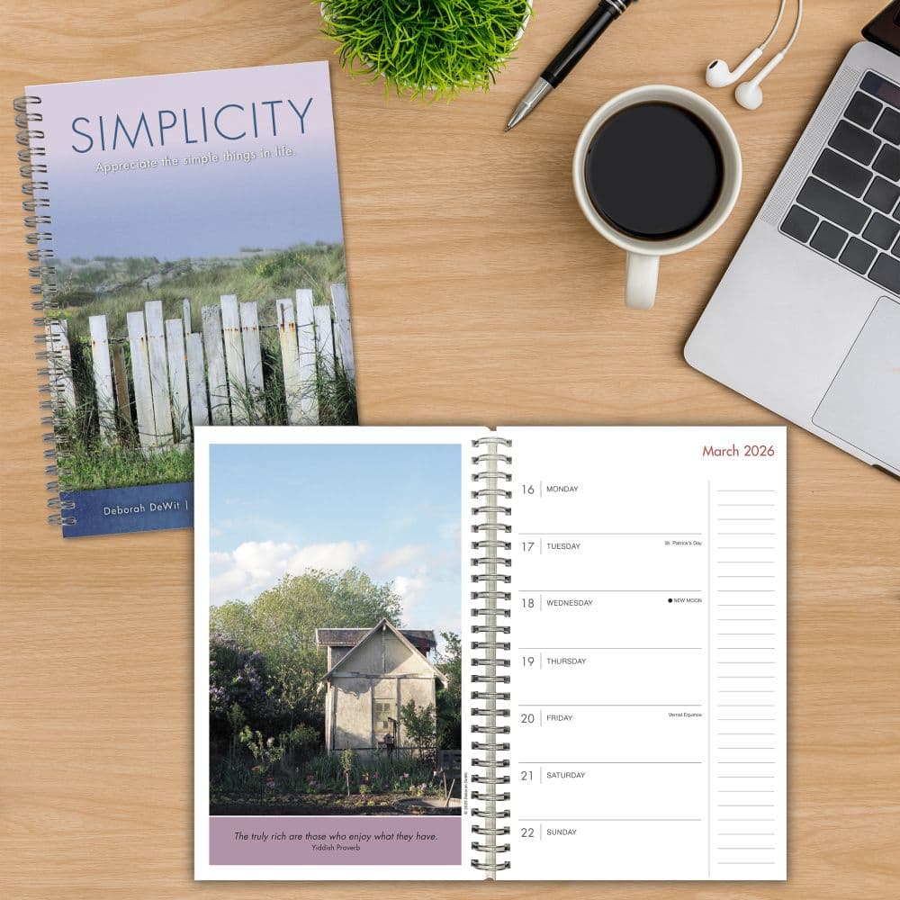 Inspirations For Simpler Life 2026 Engagement Planner Fourth Alternate Image