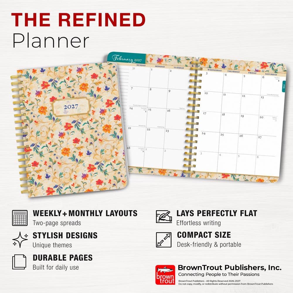 Tuscan Delight Foil 2027 Planner Fifth Alternate Image