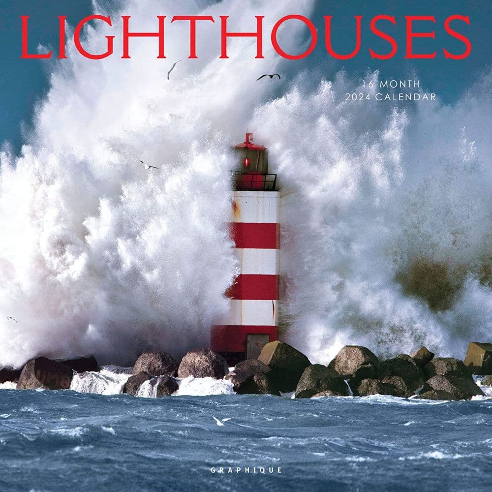 Lighthouses 2024 Wall Calendar Main Product Image width=&quot;1000&quot; height=&quot;1000&quot;