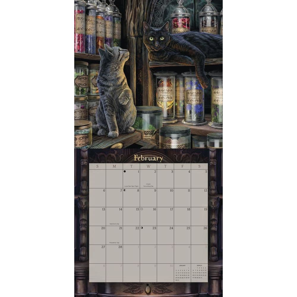 Magical Mystical Cats 2022 Wall Calendar - Calendars.com
