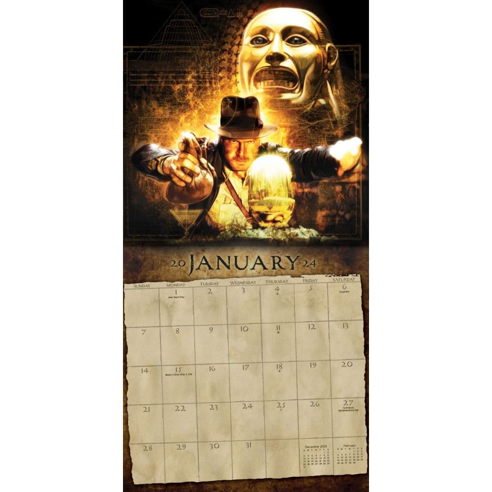 Indiana Jones Classic 2024 Wall Calendar Alternate Image 3