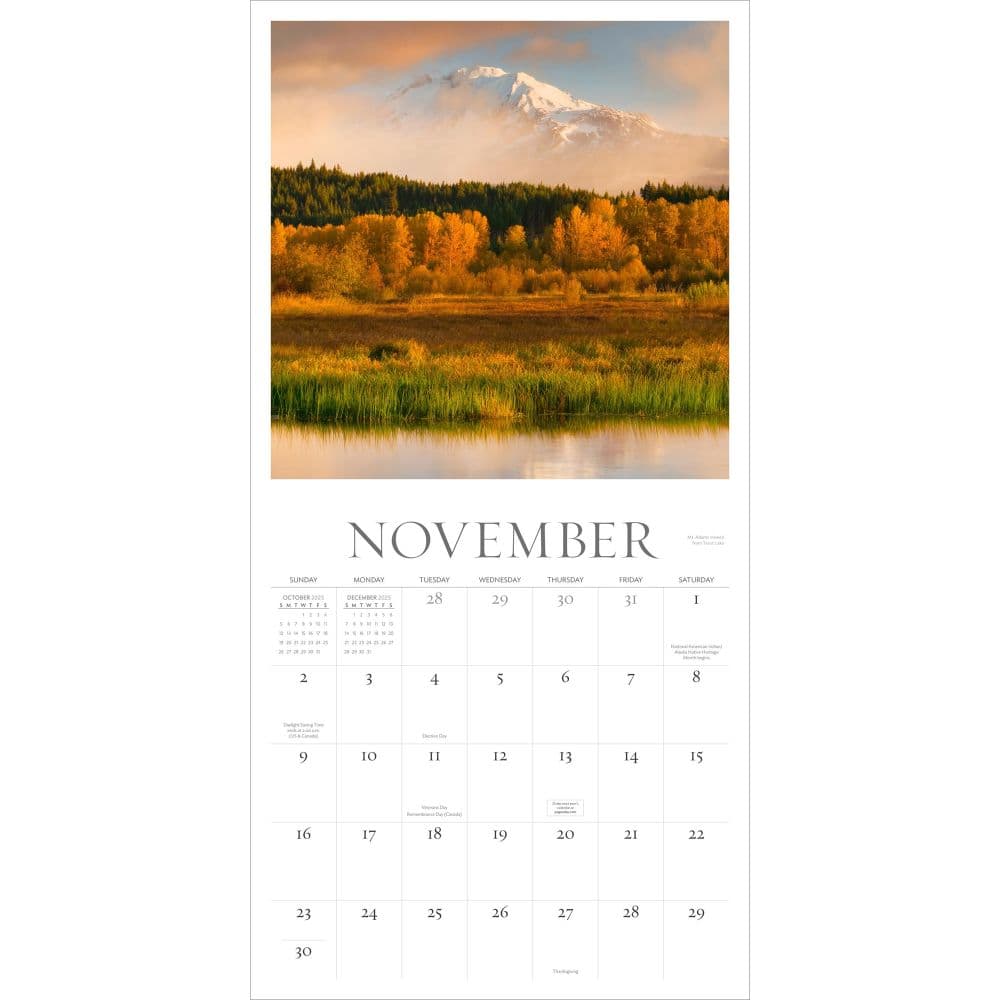 Washington Evergreen 2025 Wall Calendar Third Alternate Image width="1000" height="1000"