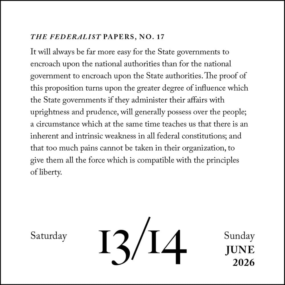 Hamilton 2026 Desk Calendar Third Alternate Image