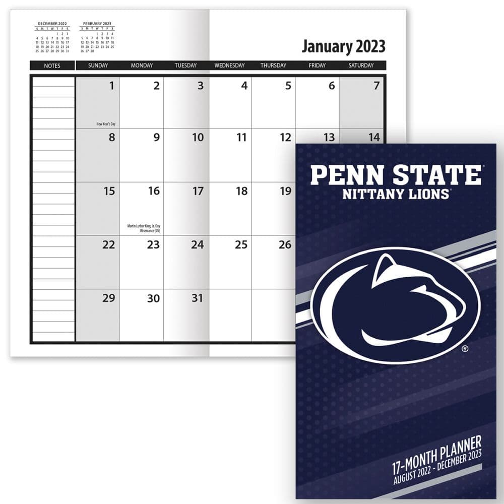 Penn State Nittany Lions 2023 17-Month Pocket Planner - Calendars.com