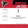 image NFL Atlanta Falcons 2025 Desk Calendar First Alternate Image