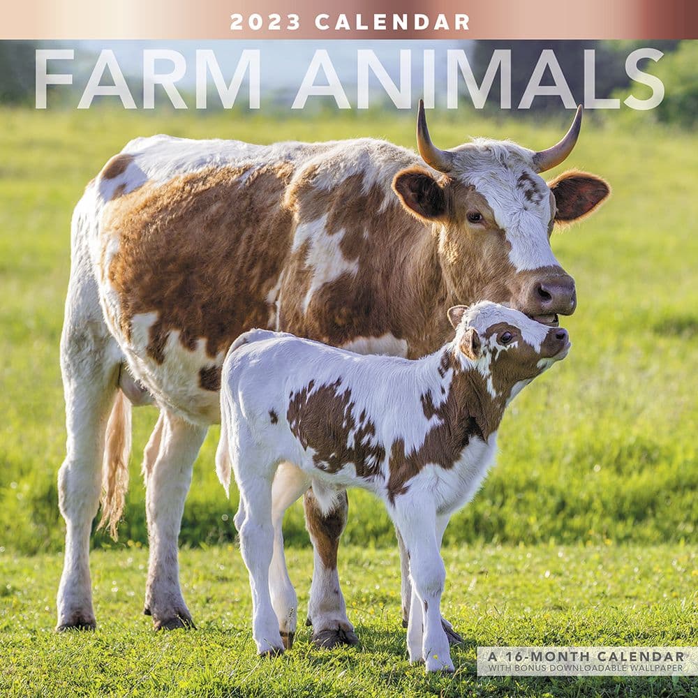 Farm Animals 2023 Wall Calendar