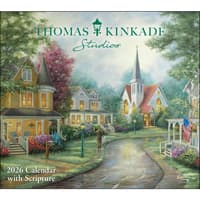 image Thomas Kinkade Painter of Light with Scripture 2026 Wall Calendar Main Image