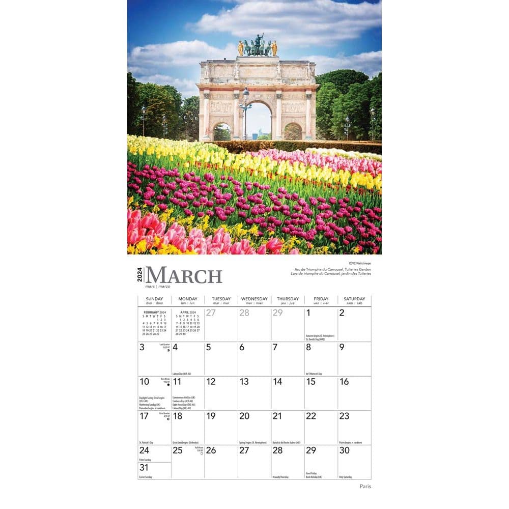 Paris 2024 Mini Wall Calendar