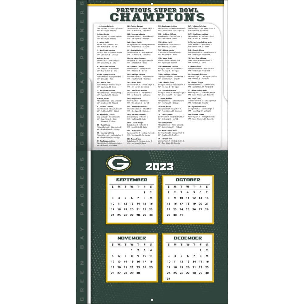 Calendario Green Bay 2024 Lacee