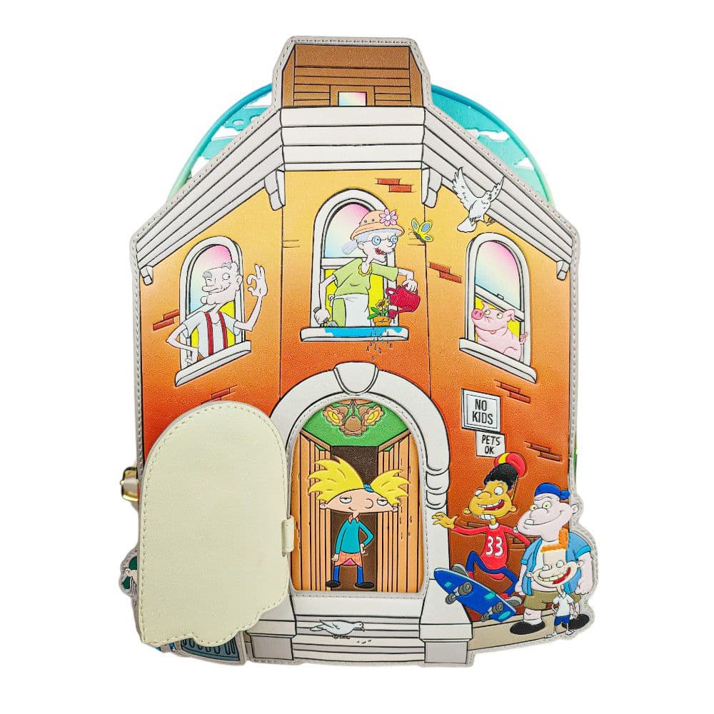 Hey Arnold Nickelodeon Mini Backpack open door