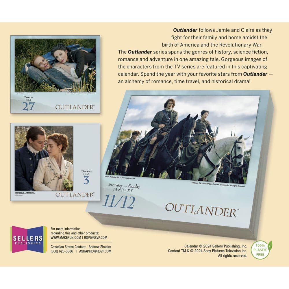 Outlander 2025 Desk Calendar - Calendars.com