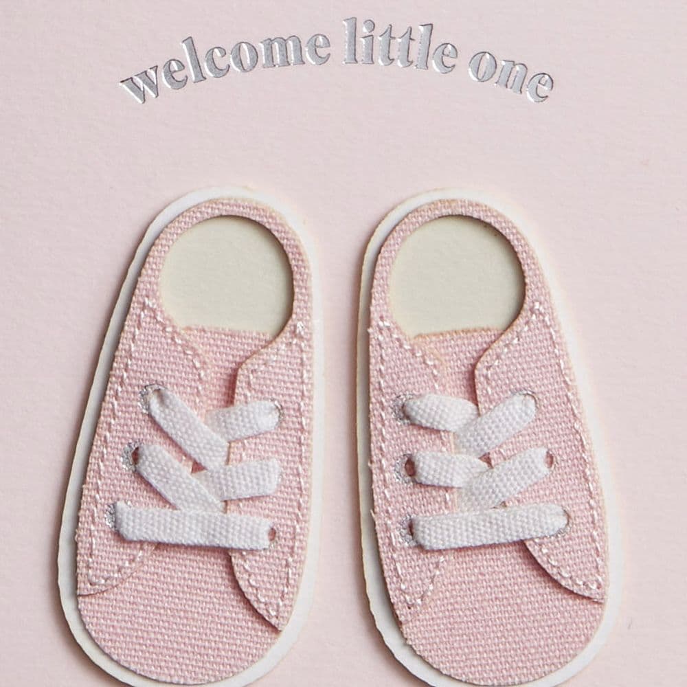 Baby Sneakers Girl New Baby Card Fifth Alternate Image width="1000" height="1000"