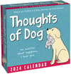 image Thoughts of Dog 2024 Desk Calendar Front of Box
