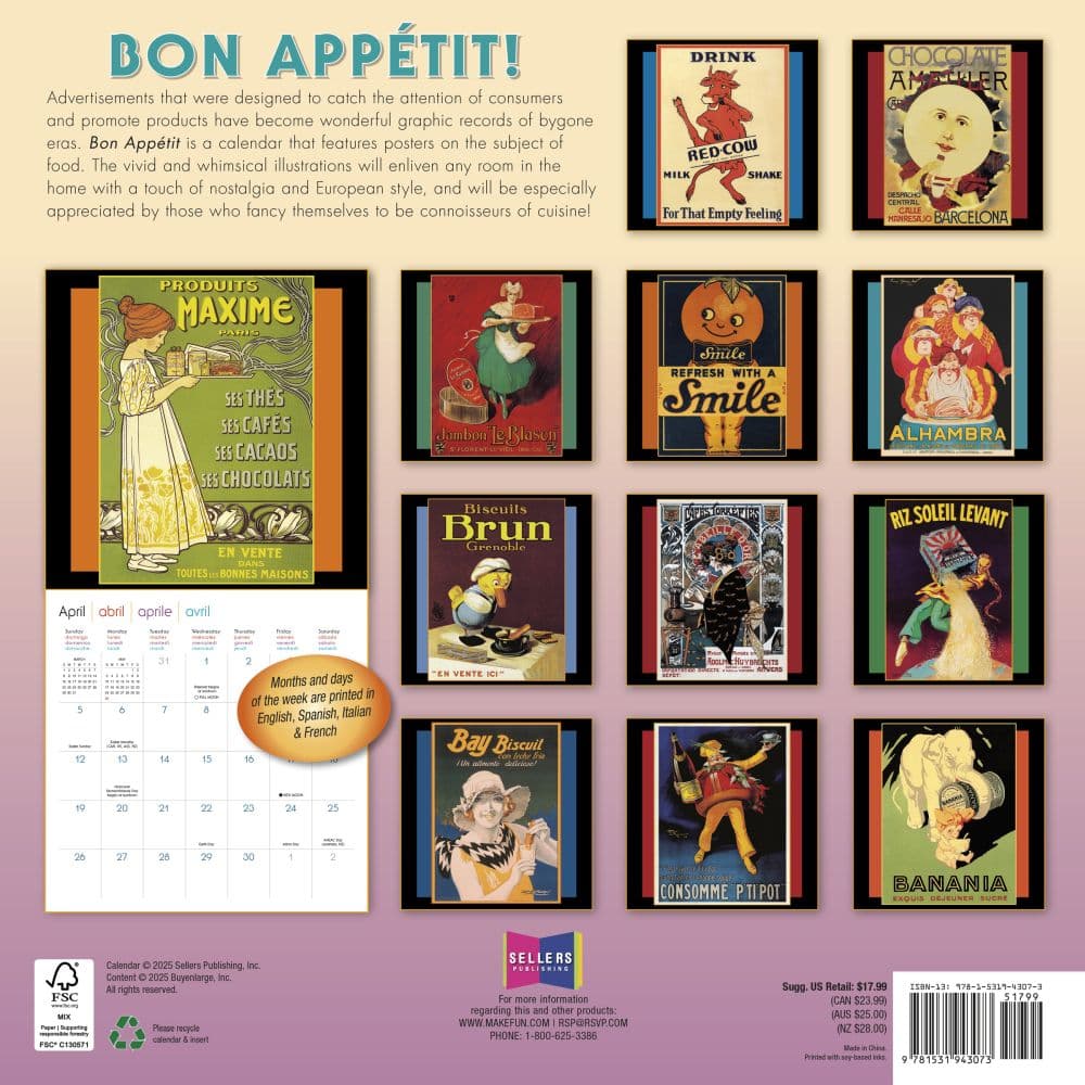 Bon Appetit 2026 Wall Calendar First Alternate Image