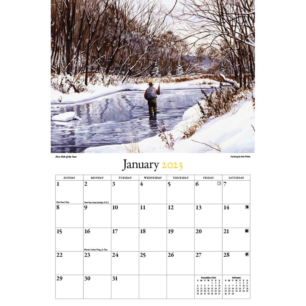 Art of Fly Fishing 2023 Wall Calendar - Calendars.com