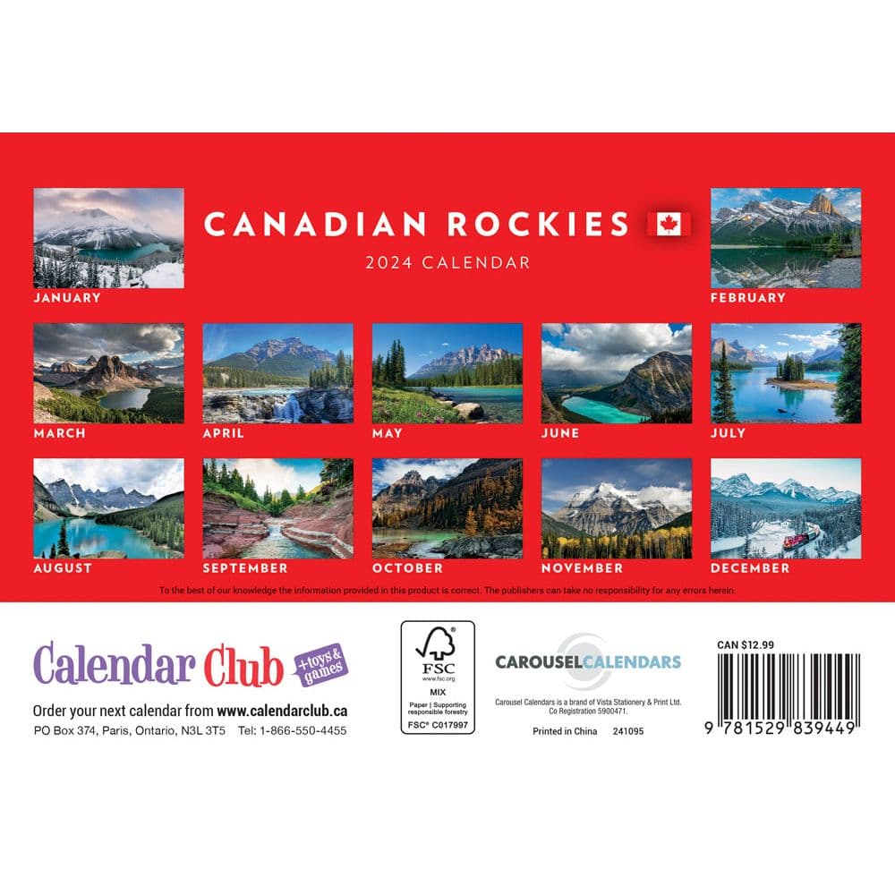 Canadian Rockies 2024 Pocket Planner First Alternate Image width=&quot;1000&quot; height=&quot;1000&quot;