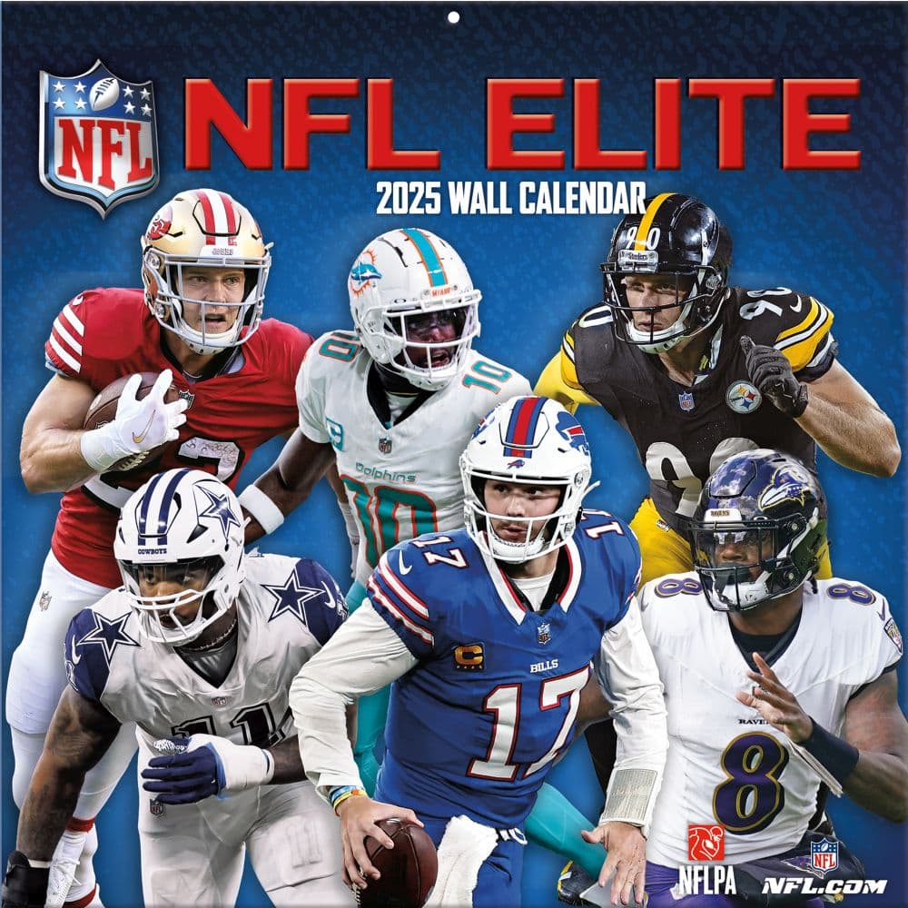 NFL Elite 2025 Wall Calendar Main Image