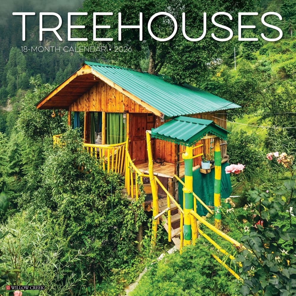 Treehouses 2026 Wall Calendar Main Image