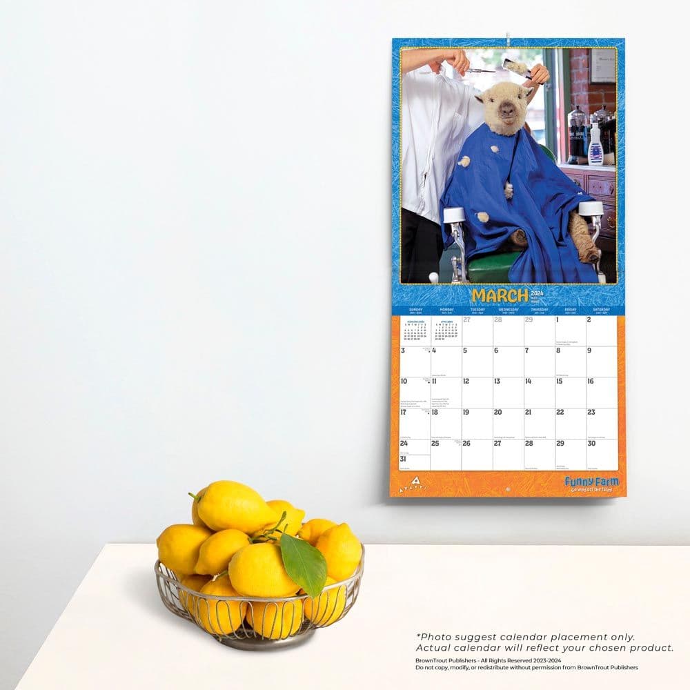 Avanti Funny Farm 2024 Wall Calendar