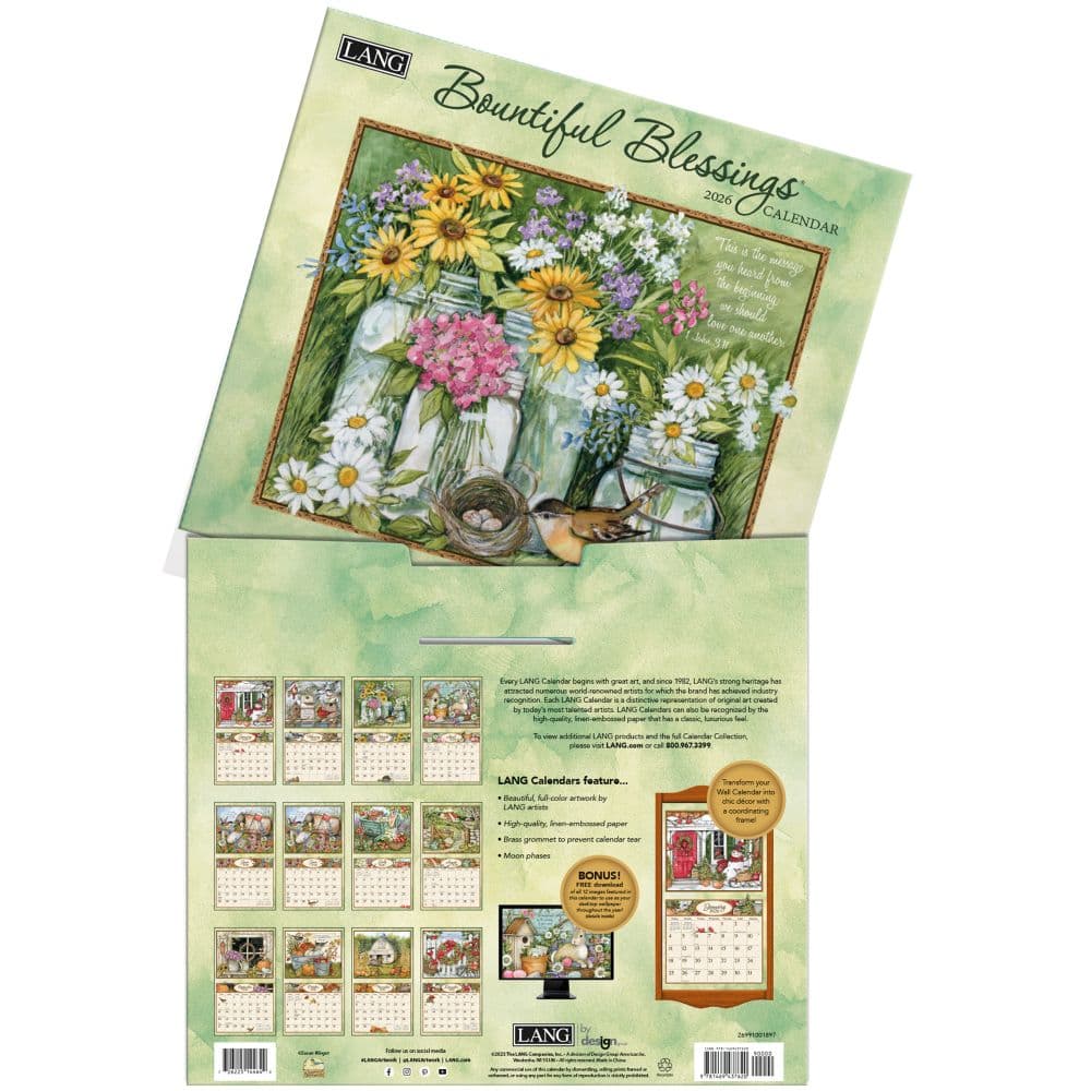 Bountiful Blessings 2026 Wall Calendar by Susan Winget_ALT3