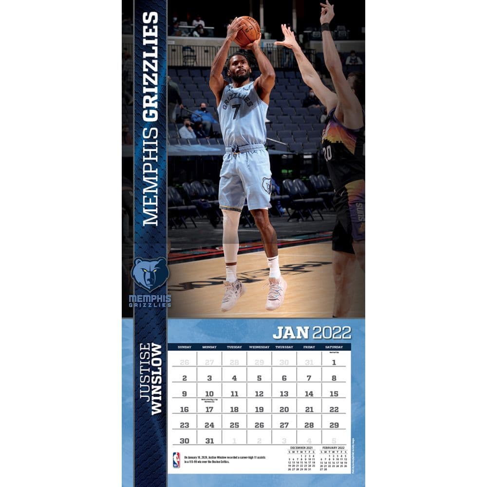 Memphis Grizzlies Schedule 2022 23 Nba Memphis Grizzlies 2022 Wall Calendar - Calendars.com