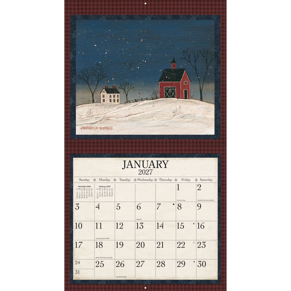 Warren Kimble 2027 Wall Calendar by Warren Kimble Second Alternate Image