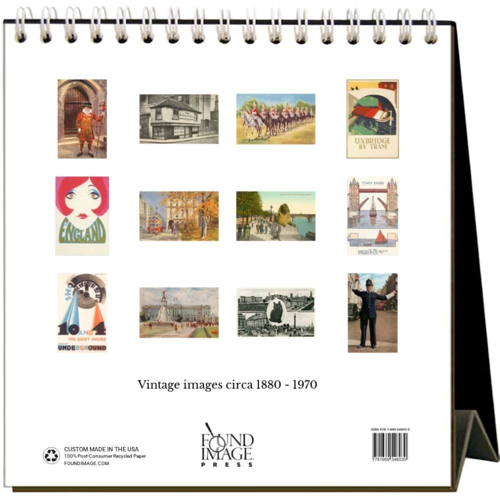 London Nostalgic 2026 Easel Desk Calendar First Alternate Image