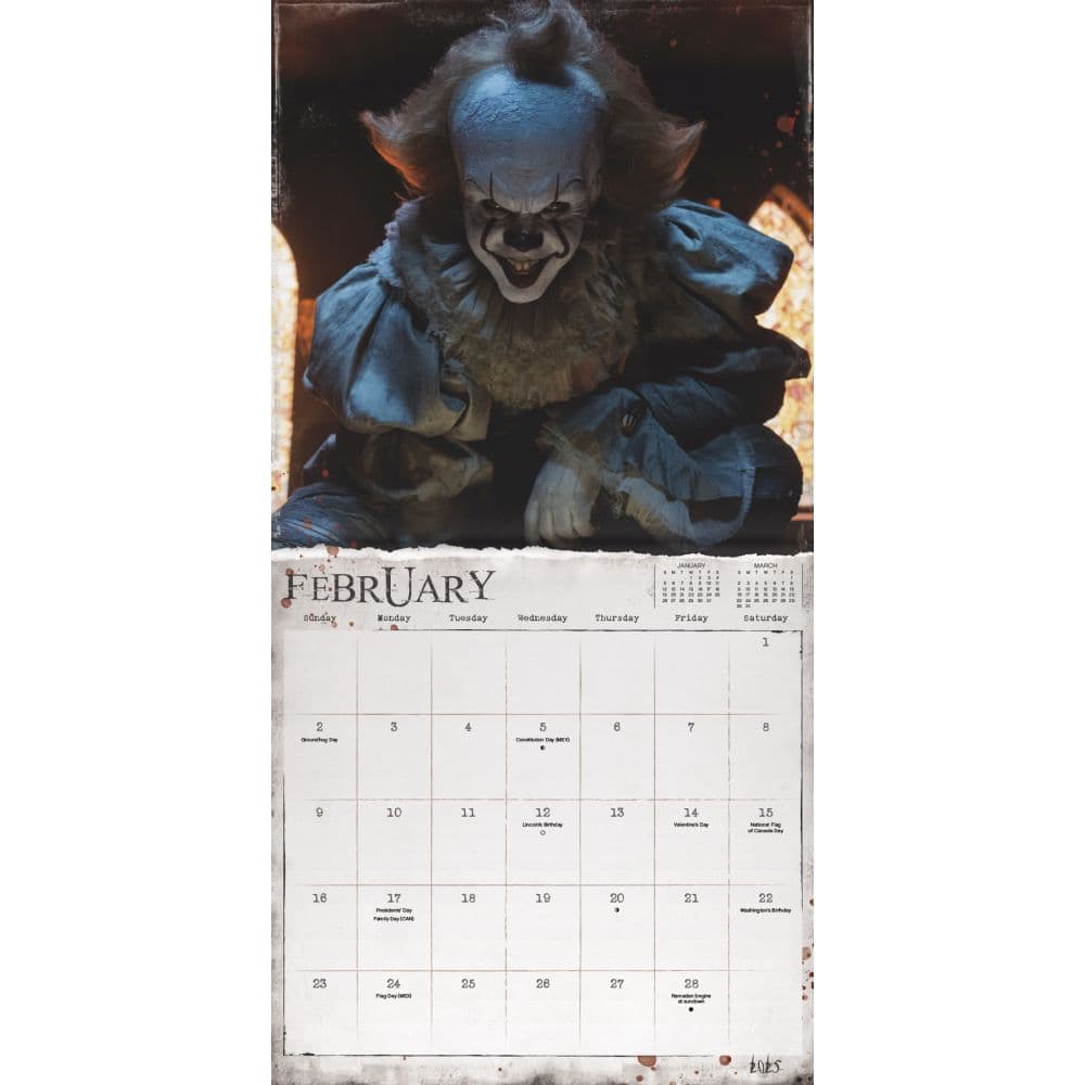 Horror Collection 2025 Mini Wall Calendar Alt3