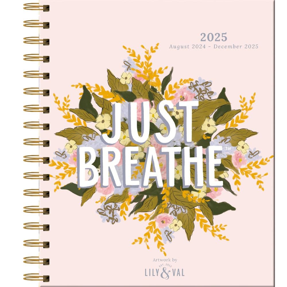 Just Breathe by Lily and Val 2025 Agenda Planner _Main Image