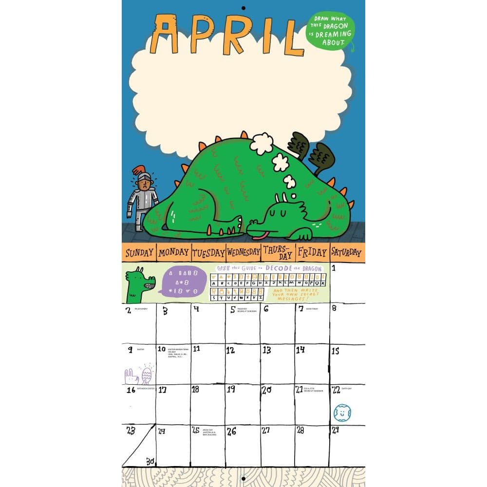 Kids Awesome Activity 2023 Wall Calendar - Calendars.com