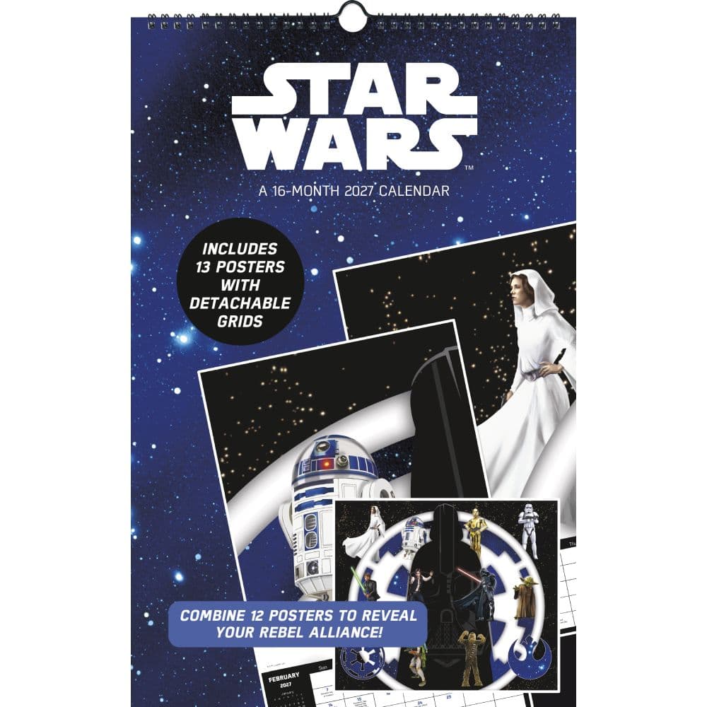 Star Wars Poster 2027 Slim Wall Calendar Main Product Image