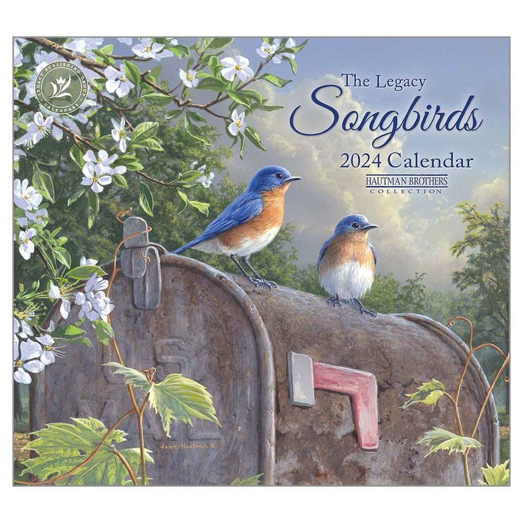 Songbirds 2024 Mini Wall Calendar Main Product Image width=&quot;1000&quot; height=&quot;1000&quot;