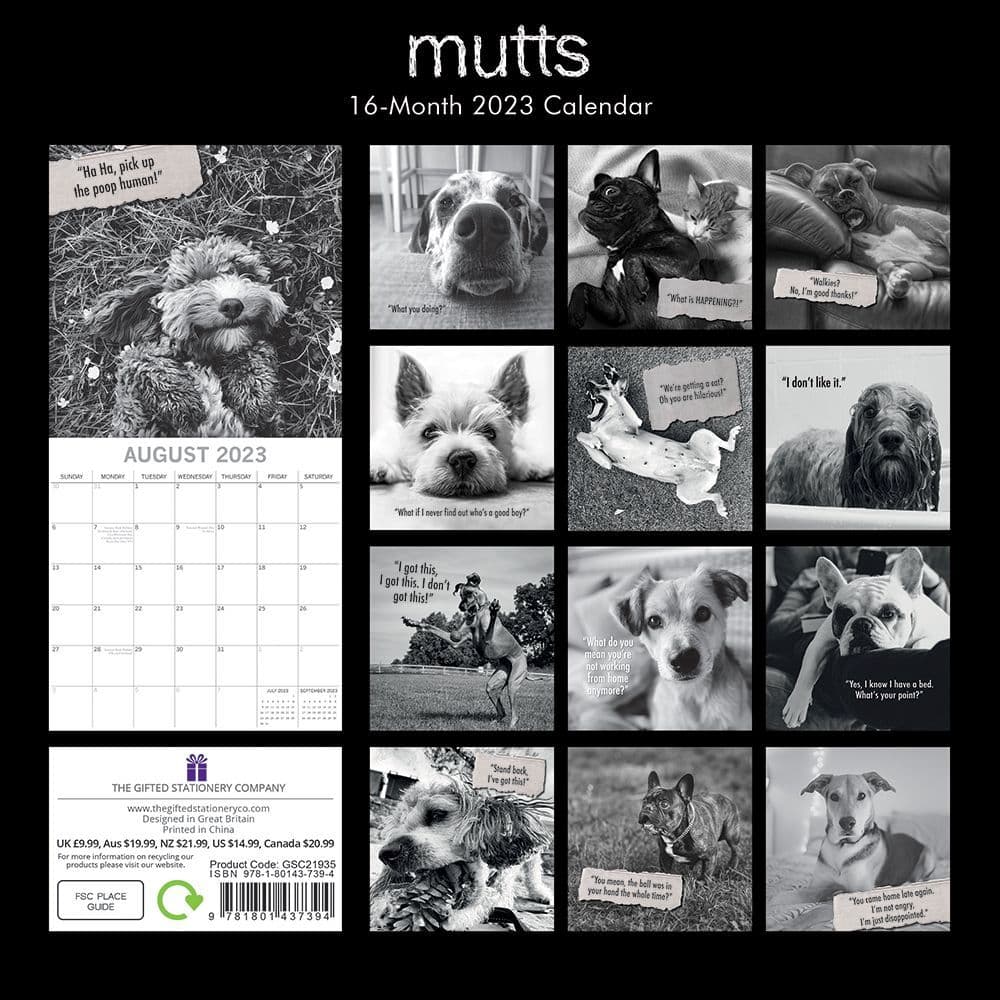 Mutts 2023 Wall Calendar - Calendars.com
