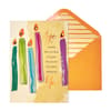 image Birthday Wishes Card with Vibrant Candles and Gem Embellishments