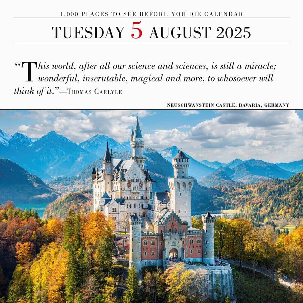 1000 Places To See 2025 Desk Calendar Second Alternate Image width="1000" height="1000"