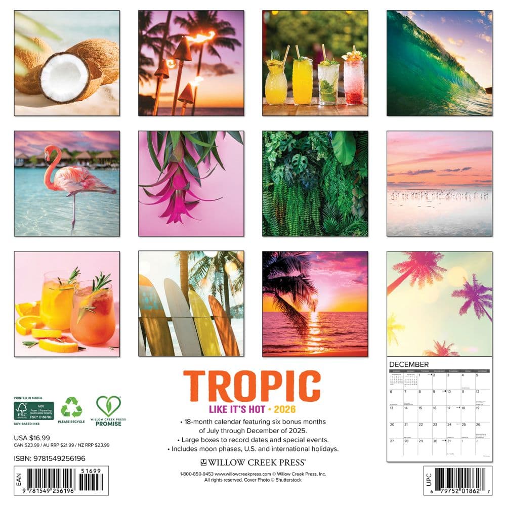 Tropic Like It s Hot 2026 Wall Calendar First Alternate Image