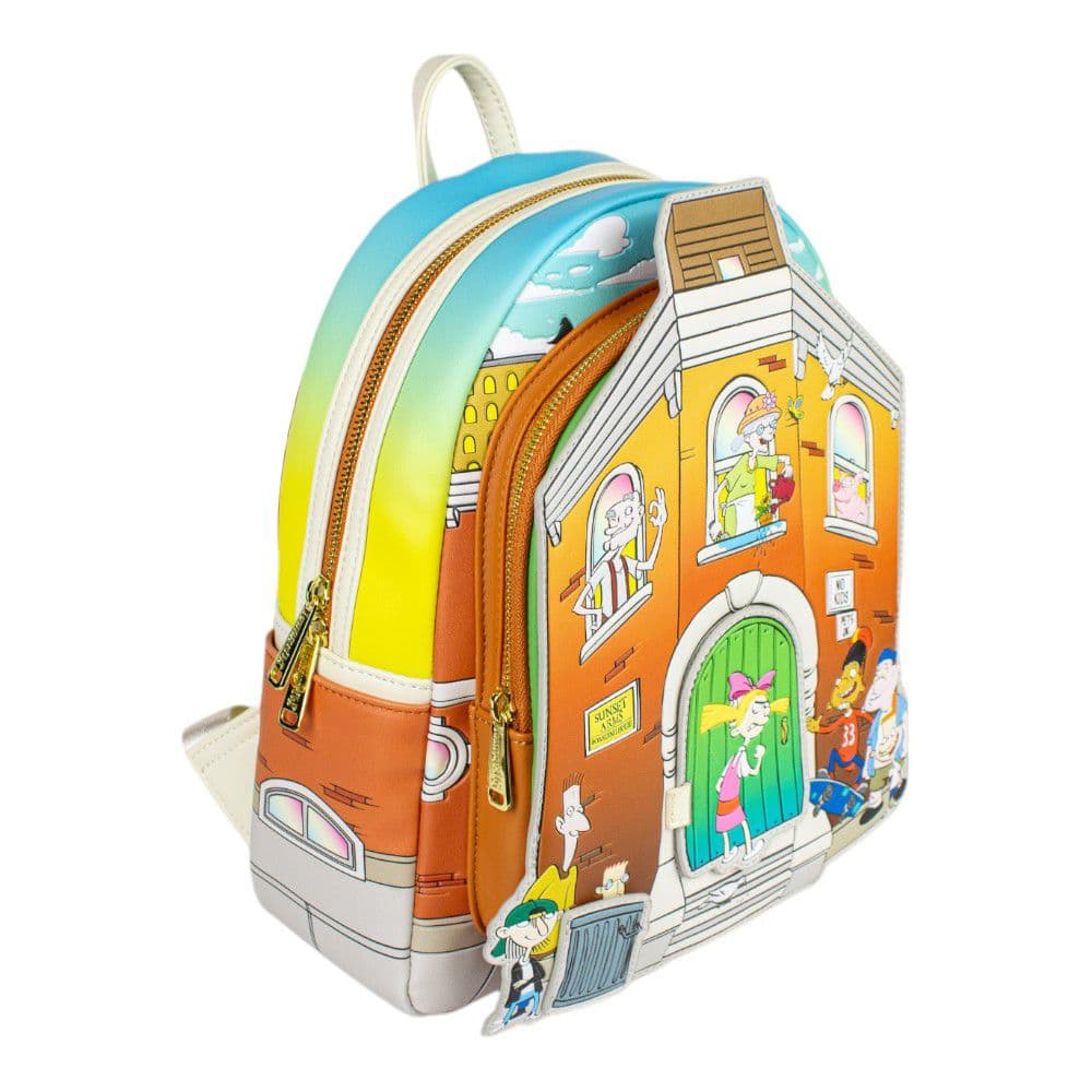 Hey Arnold Nickelodeon Mini Backpack front side