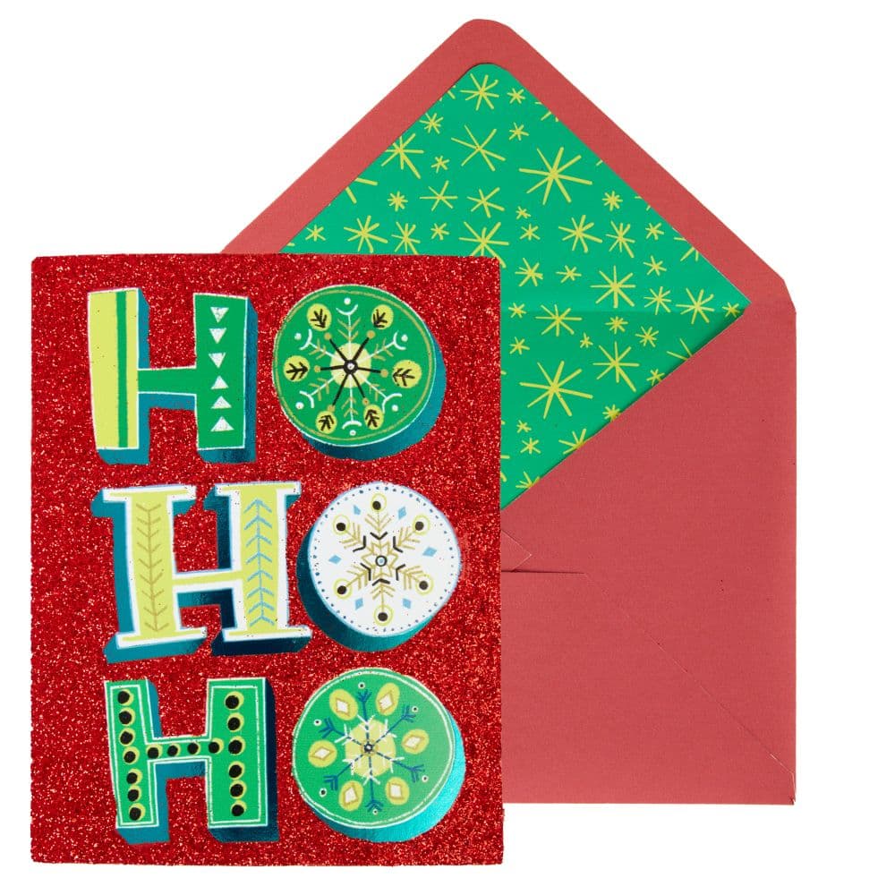 Whimsical Ho Ho Ho 10 Count Boxed Christmas Cards Main Product Image width="1000" height="1000"