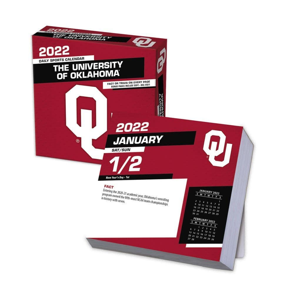 Col Oklahoma Sooners 2022 Desk Calendar - Calendars.com