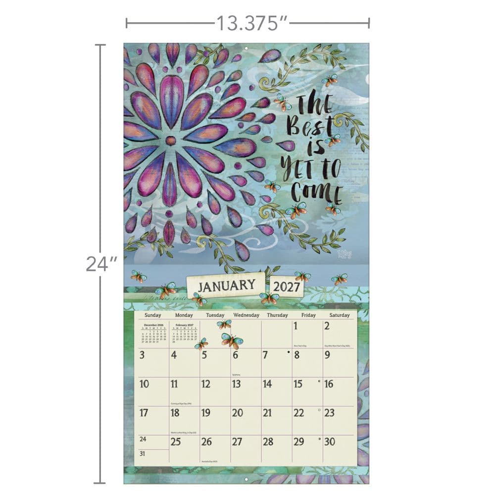 Color My World 2027 Wall Calendar by Lisa Kaus Third Alternate Image