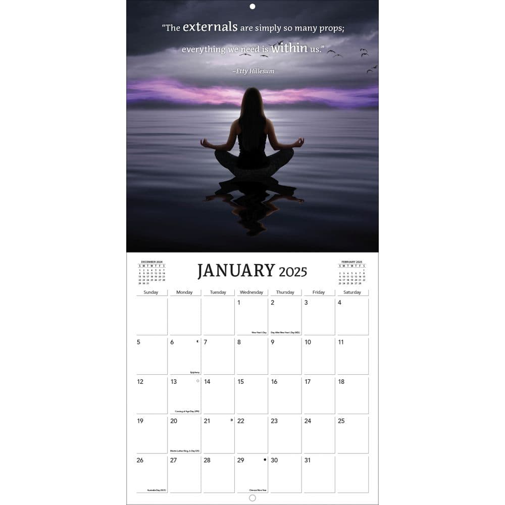 Zen Photo 2025 Mini Wall Calendar Alt2