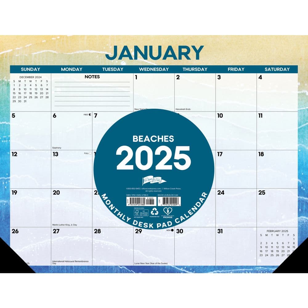 Beach 2025 Desk Pad Main Product Image width=&quot;1000&quot; height=&quot;1000&quot;
