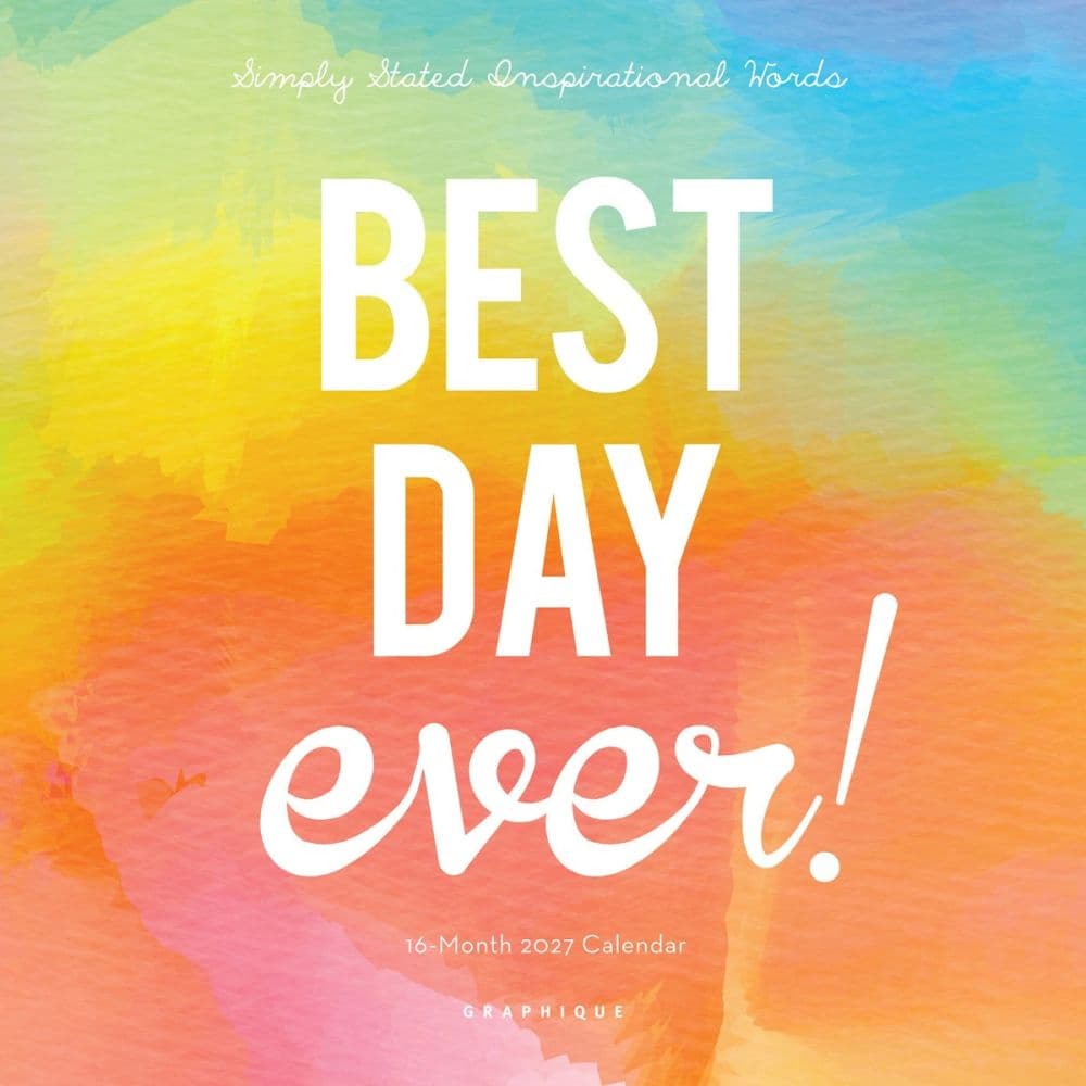Best Day Ever 2027 Mini Wall Calendar Main Product Image