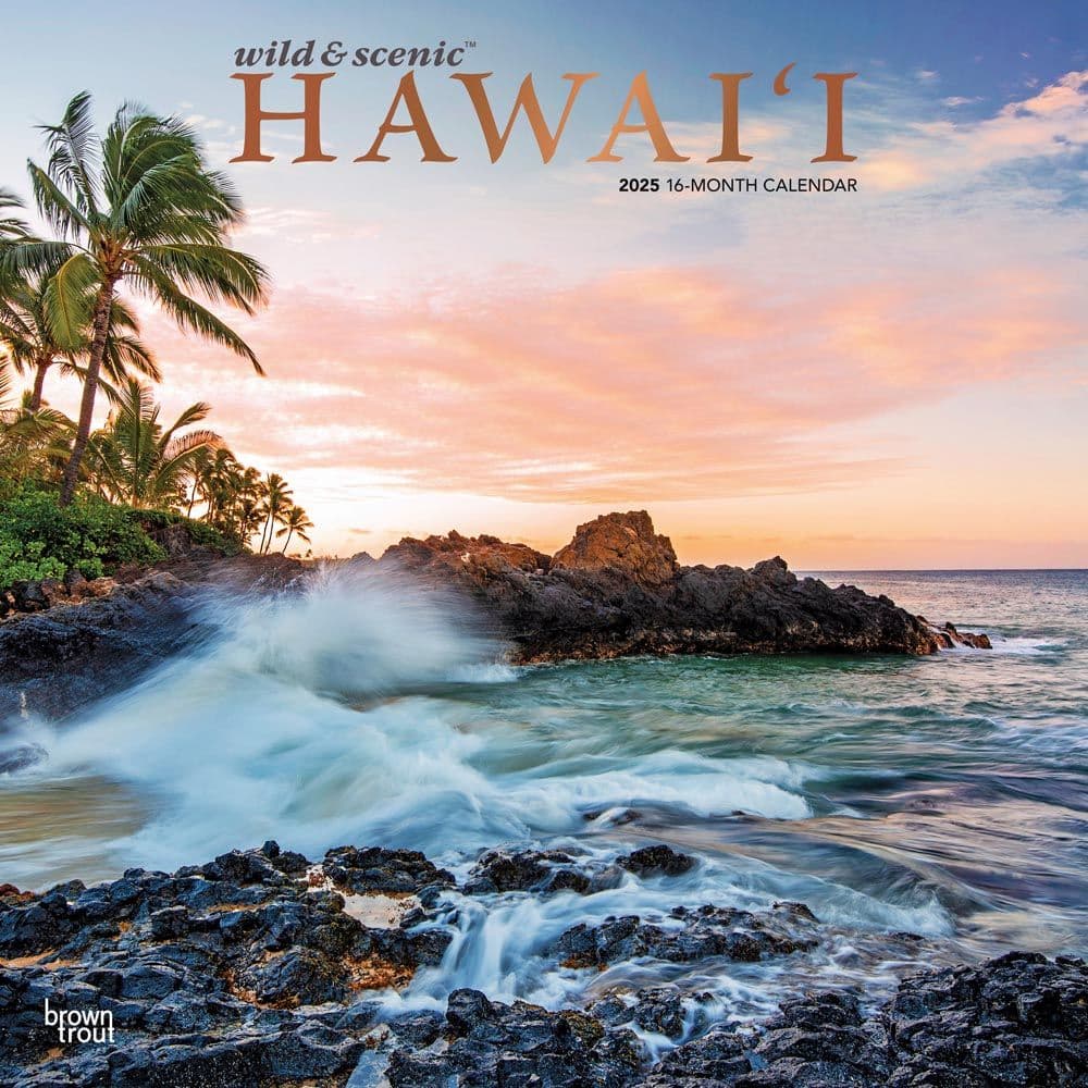 Hawaii 2025 Wall Calendar Main Product Image width=&quot;1000&quot; height=&quot;1000&quot;