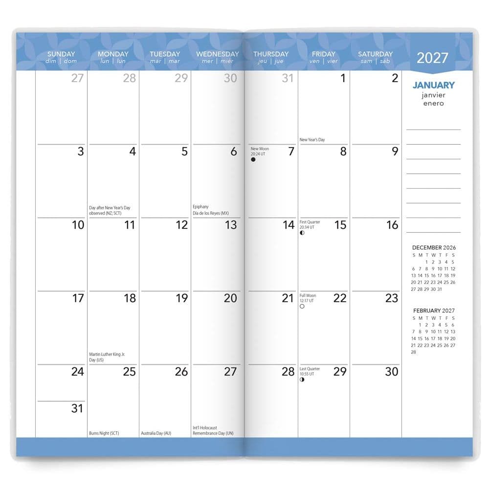 Floral Fireworks 2027 2 Year Pocket Planner Second Alternate Image