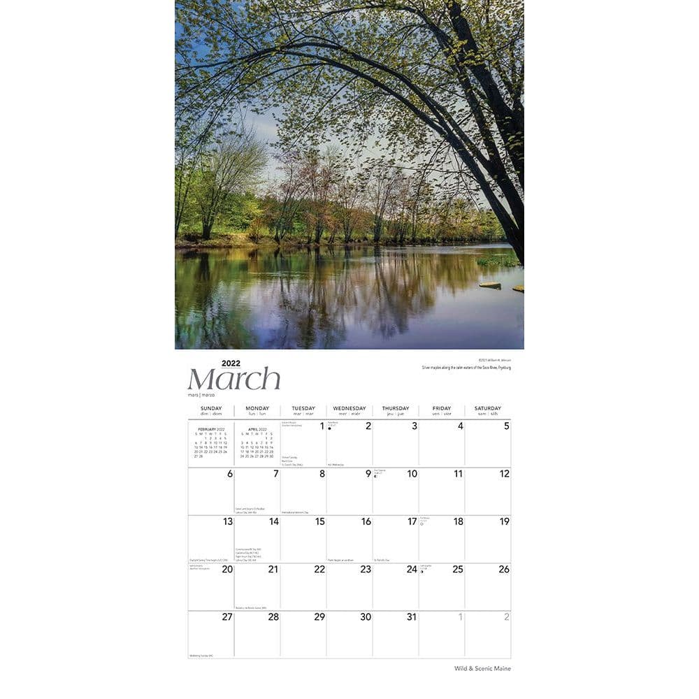 Maine Wild And Scenic 2022 Wall Calendar - Calendars.com