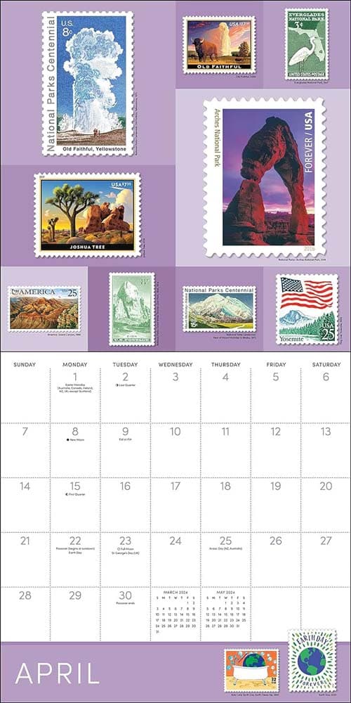 US Postal Service Stamp Art Wall Inside 2 width=''1000'' height=''1000''