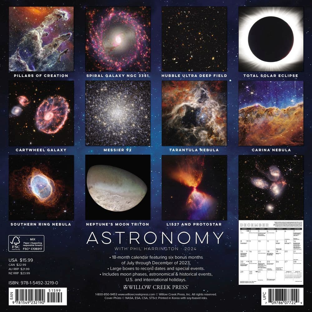 Astronomy 2024 Wall Calendar